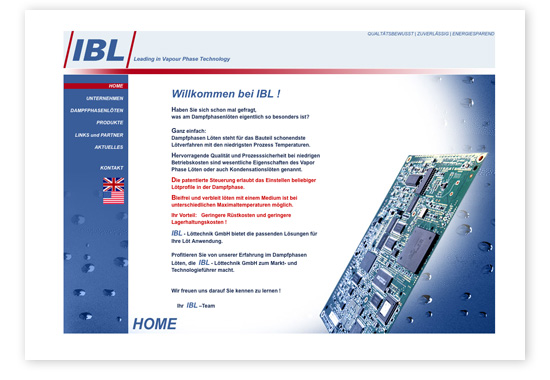 Webseite von IBL-Löttechnik